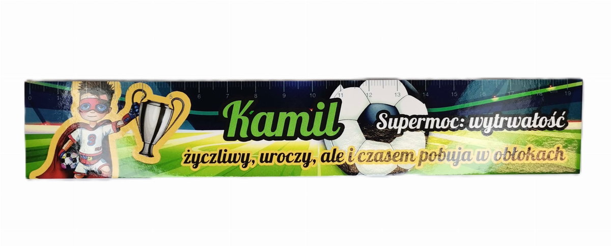 Zakładka do książki z imieniem Kamil