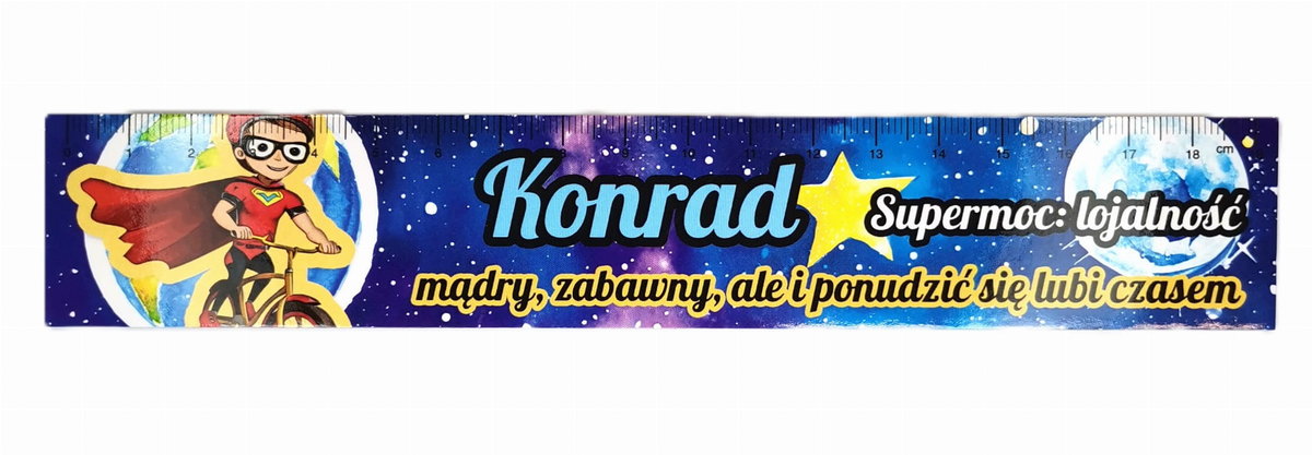 Zakładka do książki z imieniem Konrad
