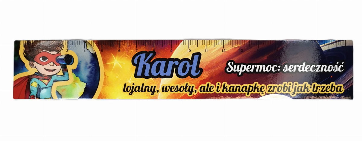 Zakładka do książki z imieniem Karol