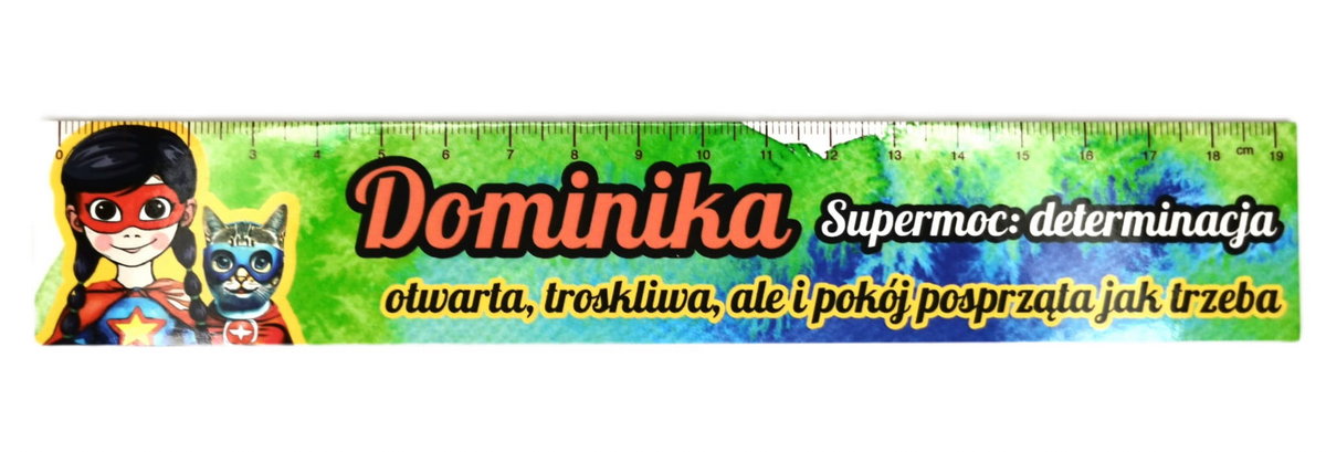 Zakładka do książki z imieniem Dominika