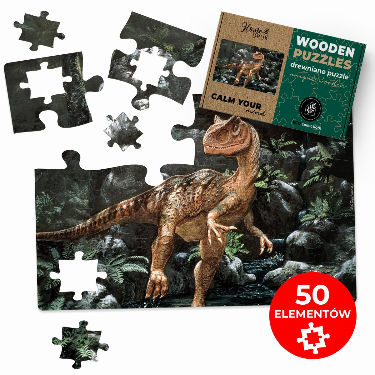 PUZZLE DREWNIANE DOUBLE Z TWOJEGO ZDJĘCIA NA PREZENT 50 elementów 60x40cm