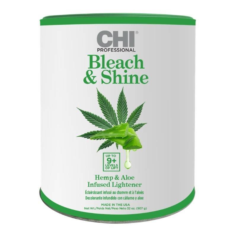 Farouk Chi Bleach & Shine Lightener, Super Wydajny Rozjaśniacz 9+ z Olejem Konopnym i Aloesem, 908ml