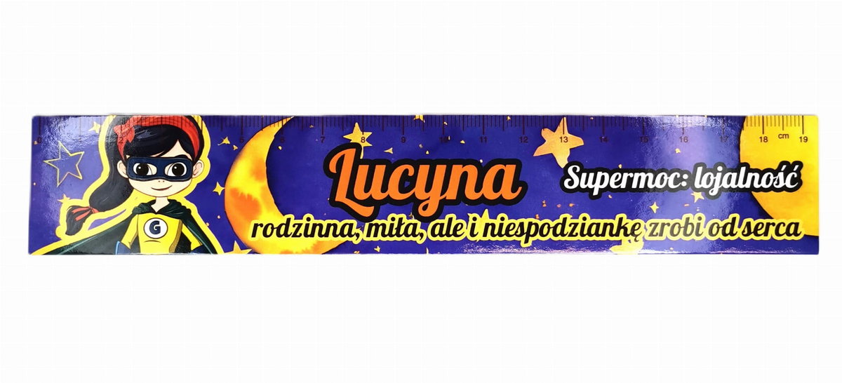 Zakładka do książki z imieniem Lucyna