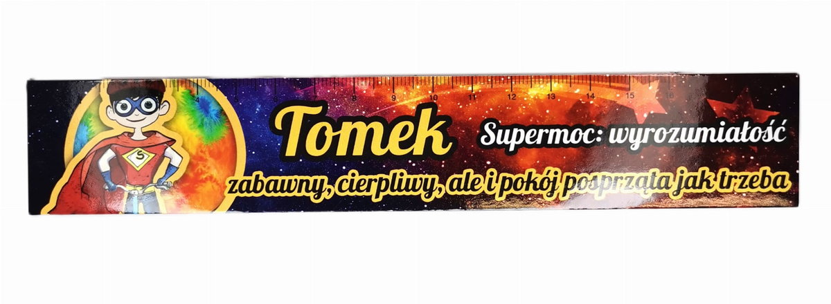 Zakładka do książki z imieniem Tomek