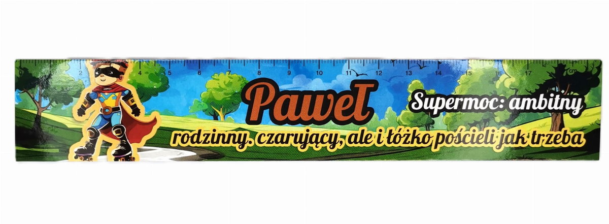 Zakładka do książki z imieniem Paweł