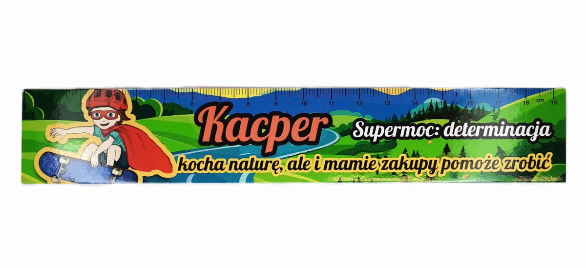 Zakładka do książki z imieniem Kacper