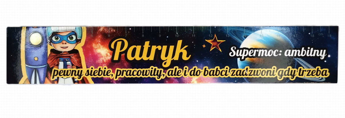 Zakładka do książki z imieniem Patryk