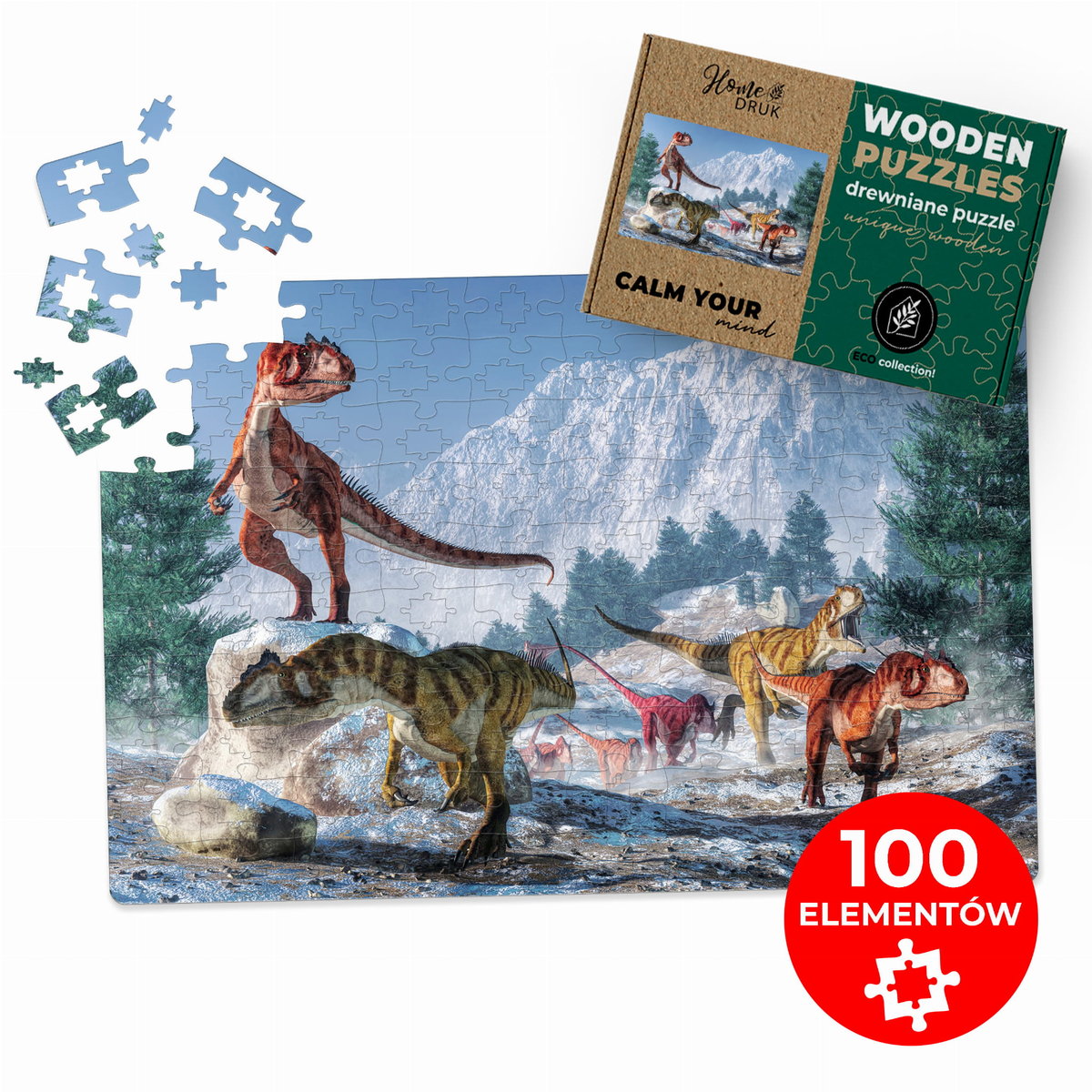 PUZZLE DREWNIANE DOUBLE Z TWOJEGO ZDJĘCIA NA PREZENT 100 elementów 60x40cm