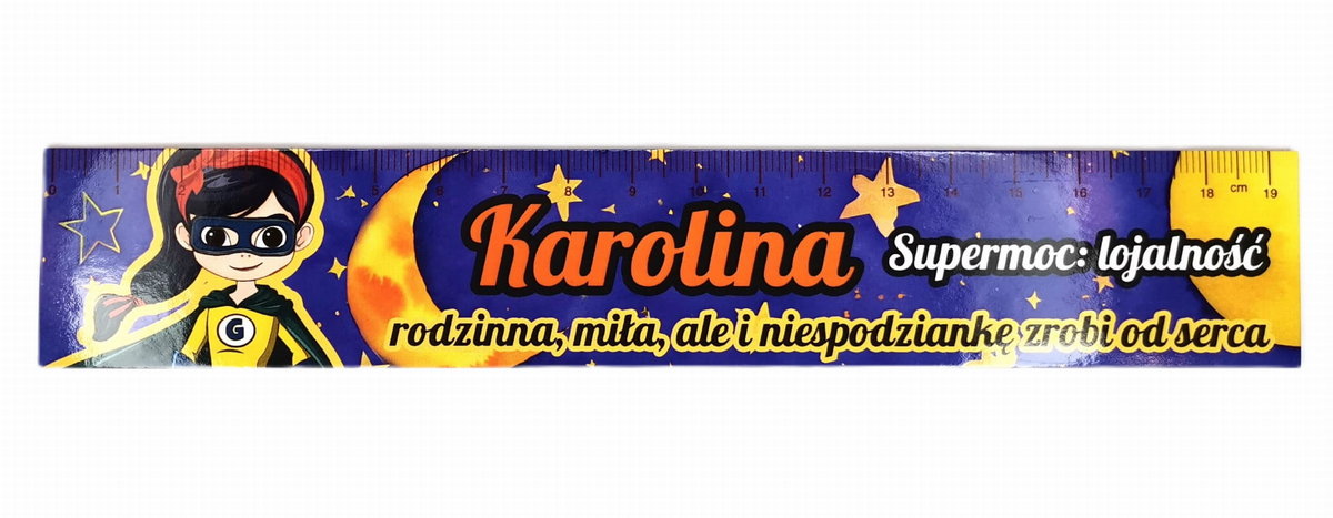 Zakładka do książki z imieniem Karolina