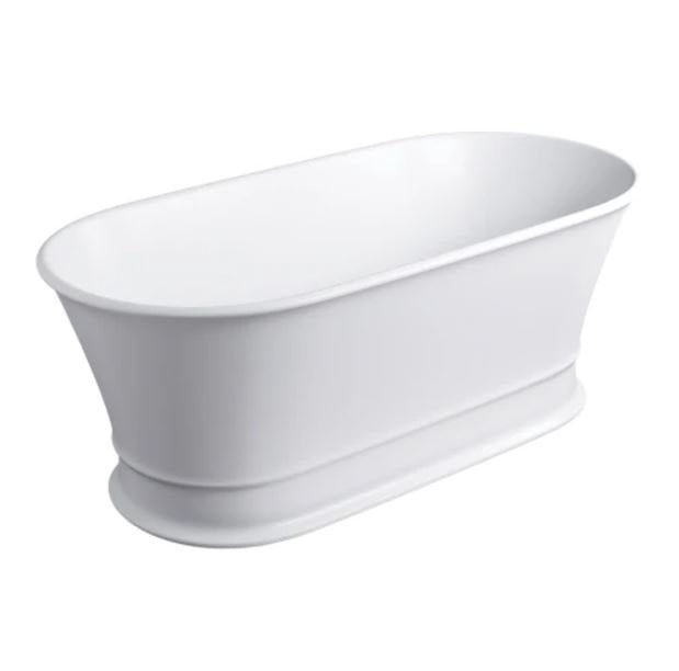 Wanna wolnostojąca Omnires Classica M+ 160x79 cm owalna kompozyt biały mat CLASSICAWWBM