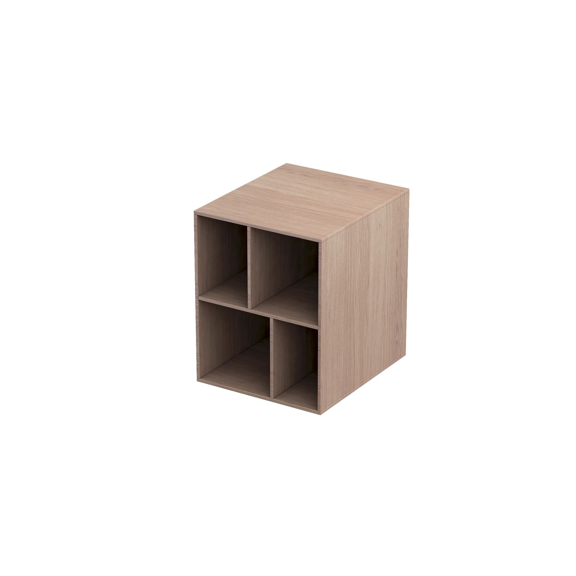 Szafka łazienkowa pod blat otwarta Oristo Uni 40 cm dąb ciepły OR00-PO-40-53