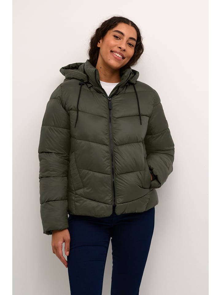 Kaffe Kurtka pikowana w kolorze khaki