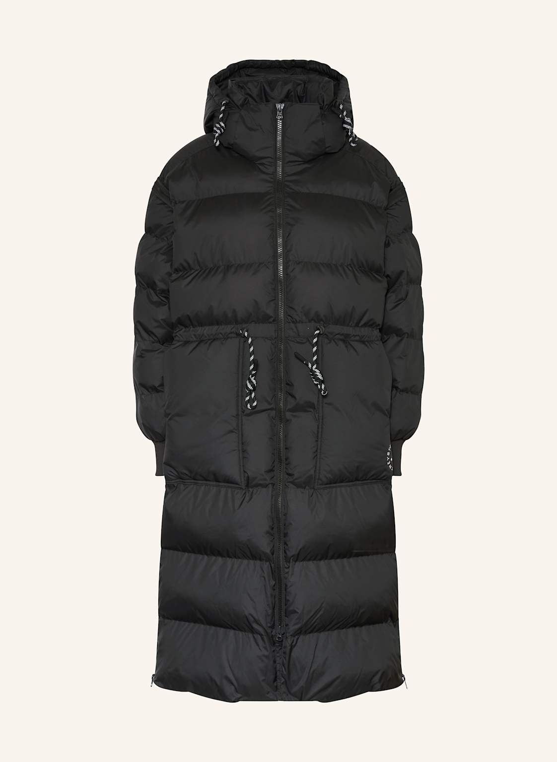 Adidas By Stella Mccartney Płaszcz Pikowany Z Odpinanymi Rękawami schwarz
