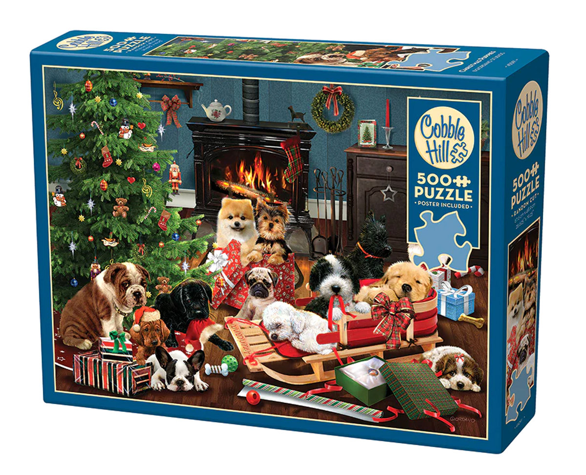 Puzzle, Świąteczne szczenięta, 500 el.