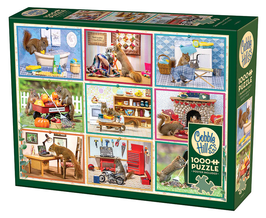 Puzzle, Wiewiórki domowe, 1000 el.