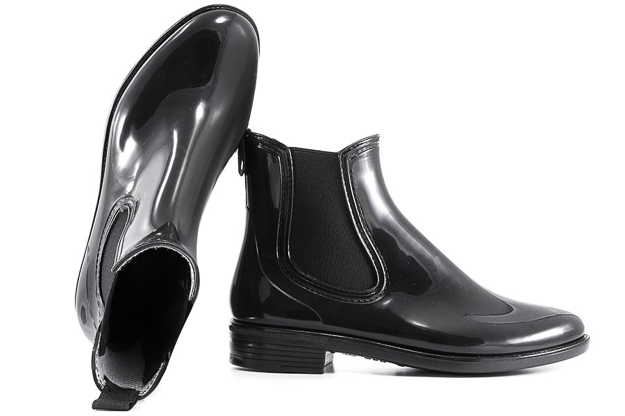 Lemigo 934 Totie Kalosze Damskie Gumowce Sztyblety Czarne 37 Czarny