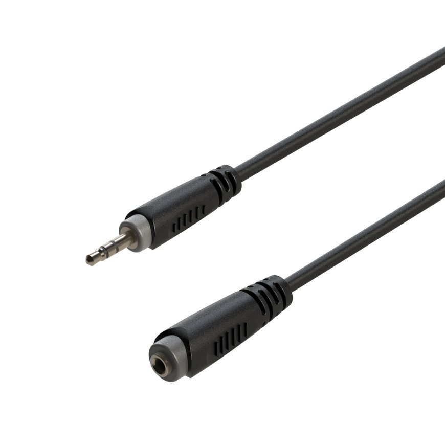 Roxtone Kabel audio Jack 3.5mm stereo / gniazdo Jack 3.5mm stereo 3m RACC260L3