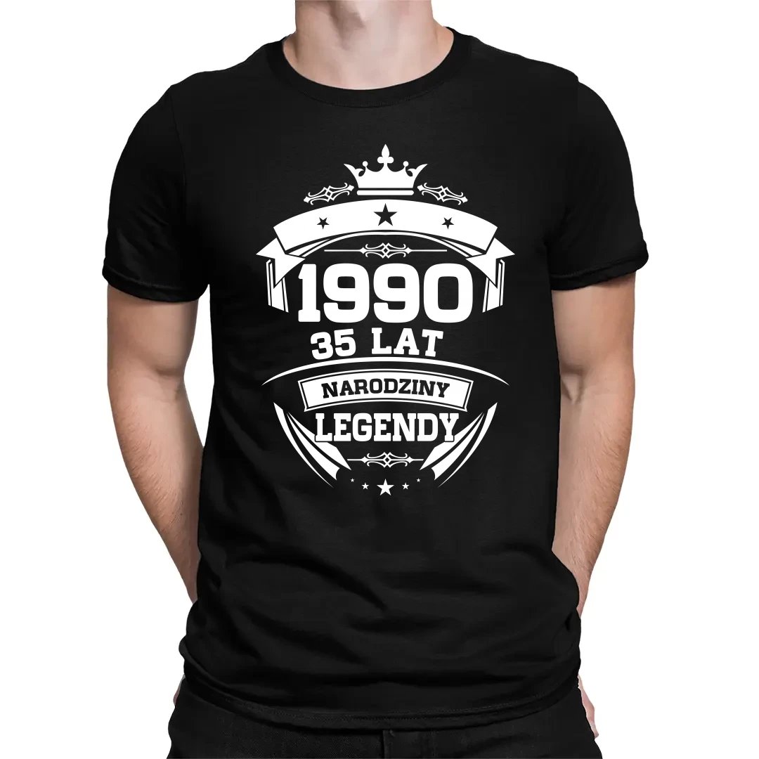 1990 Narodziny legendy 35 lat - męska koszulka na prezent na 35 urodziny