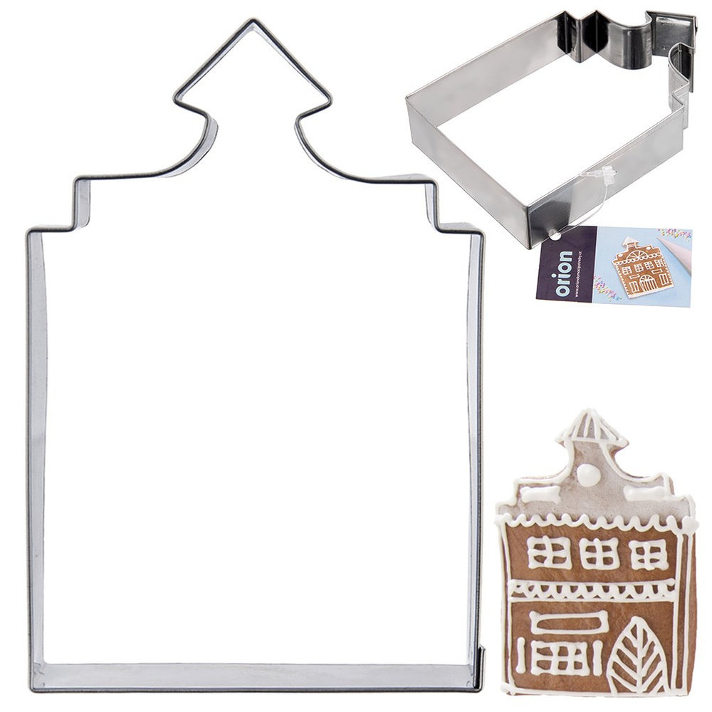 Wykrawacz do ciastek stalowy domek 10 cm