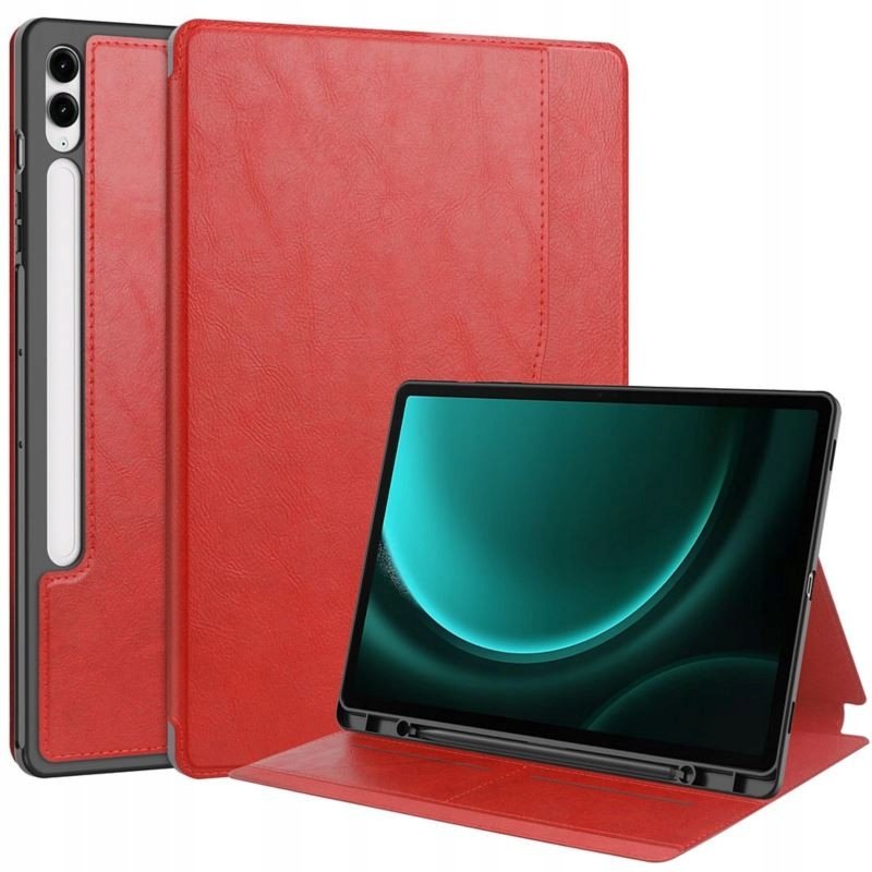 ETUI do Samsung Galaxy Tab S9 Plus FE Plus 12.4 cali LEATHER CASE PEN czerw Case Obudowa Pokrowiec Futerał