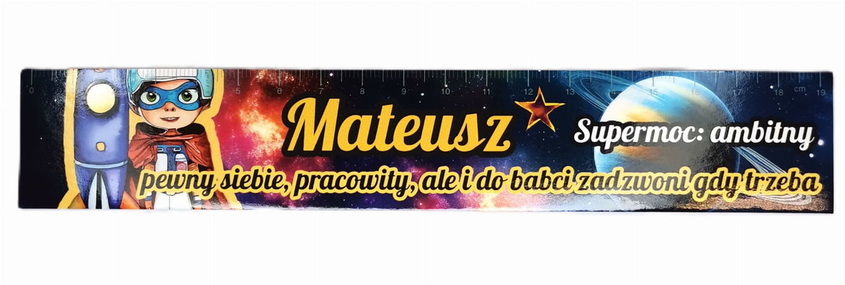 Zakładka do książki z imieniem Mateusz