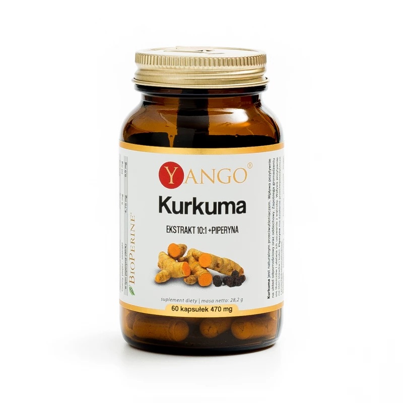 YANGO Yango Kurkuma Ekstrakt 60 Kaps. 380Mg 5905279845596