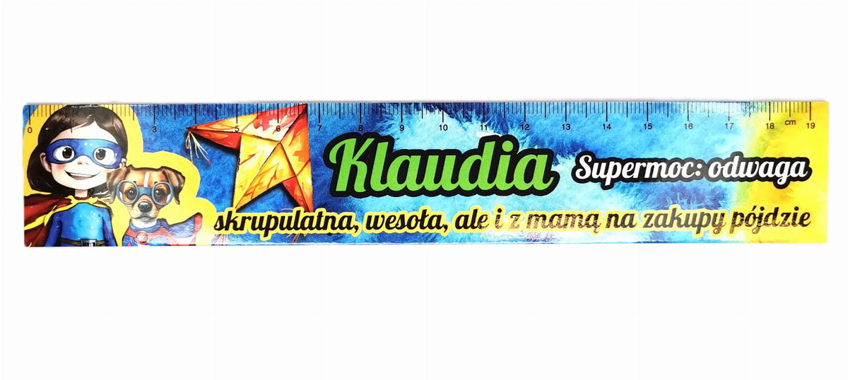 Zakładka do książki z imieniem Klaudia