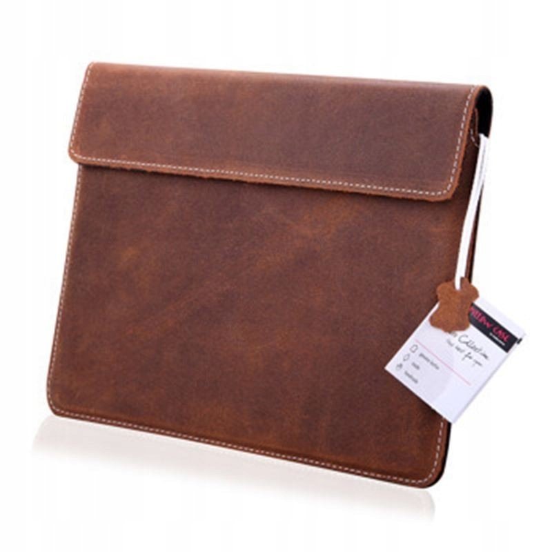 Etui uniwersalne skóra 2 z klapką na tablet 9.7 cali 242x171x8mm brązowe Case Obudowa Pokrowiec Futerał