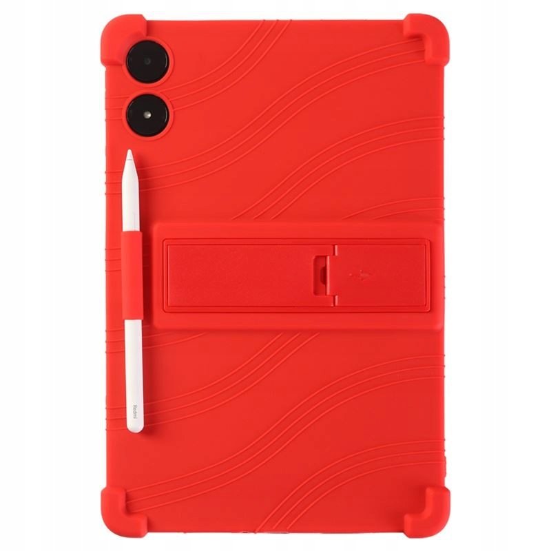 ETUI do Xiaomi Redmi Pad Pro 12.1 cali z miejscem na rysik SILIKON czerwone Case Obudowa Pokrowiec Futerał