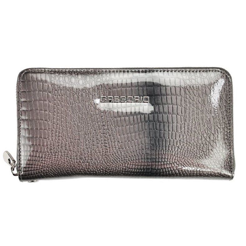 Gregorio GF119 portfel damski skórzany szary