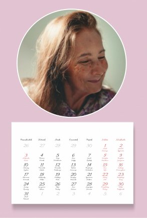 Fotokalendarz, personalizowany kalendarz ścienny standard, 30x40-A3 cm, 12 stron, , Najlepsza Babcia na świecie