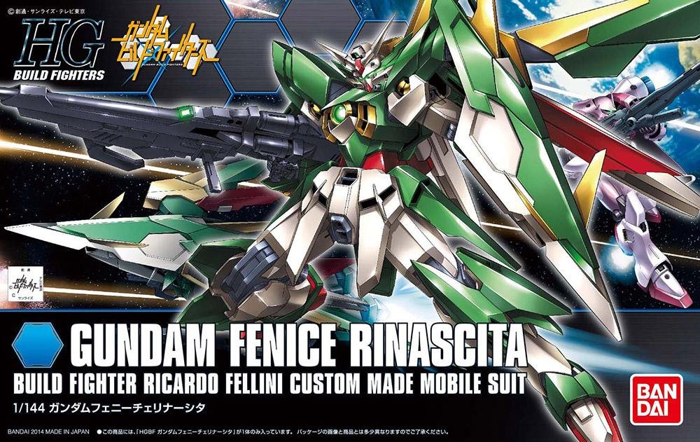 gundam build fighters - model kit - hg 1/144 - gundam fenice rinascita