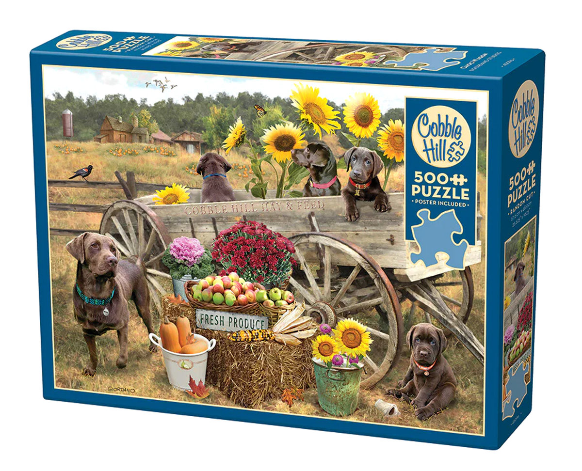 Puzzle, Labradory z wozu, koniom lżej, 500 el.