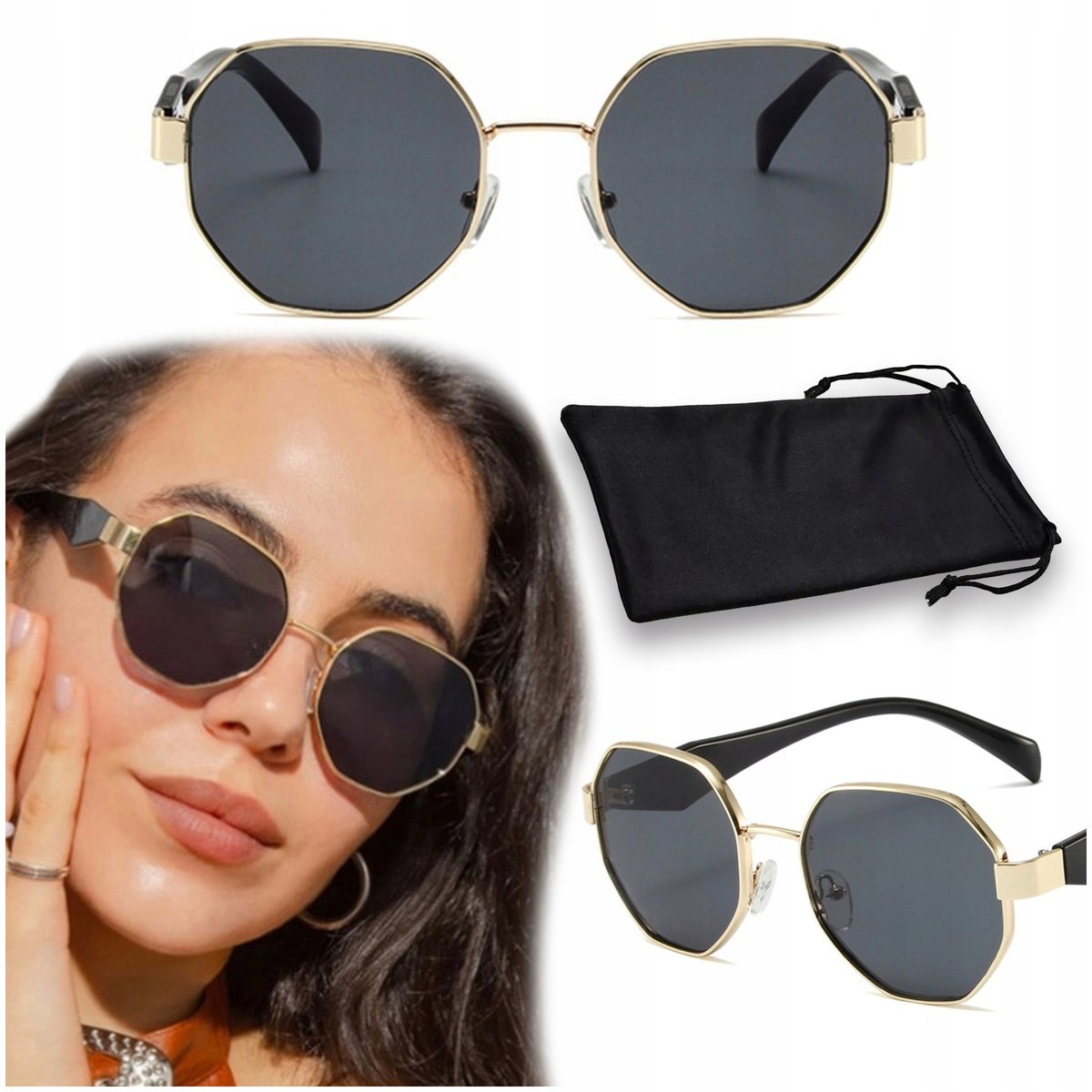 DAMSKIE OKULARY PRZECIWSŁONECZNE Z POLARYZACJĄ + FILTREM UV400 DLA KOBIETY