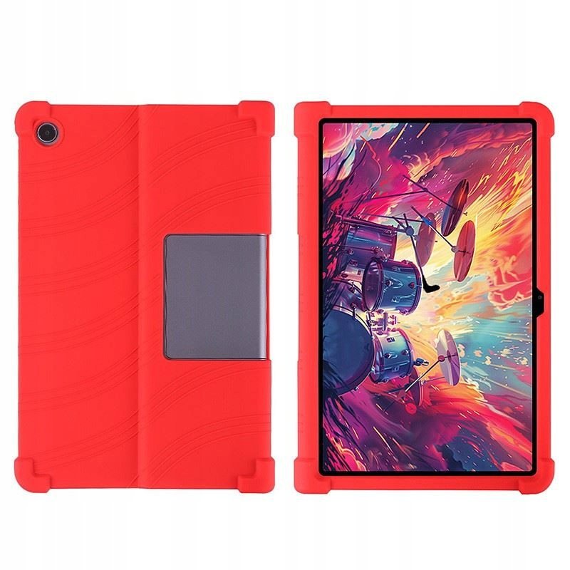 Etui do Lenovo Tab Plus + Tab+ 2024 11.5 cali TB351 Silikon czerwone Case Obudowa Pokrowiec Futerał