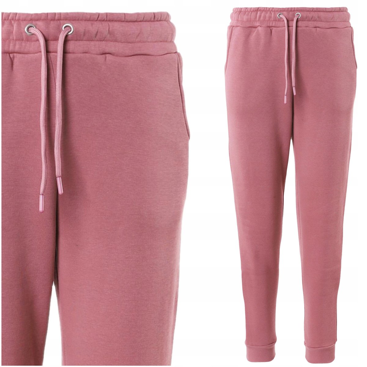 Spodnie Dresowe Damskie Ocieplane z Elastycznym Ściągaczem Ciepłe MORAJ L