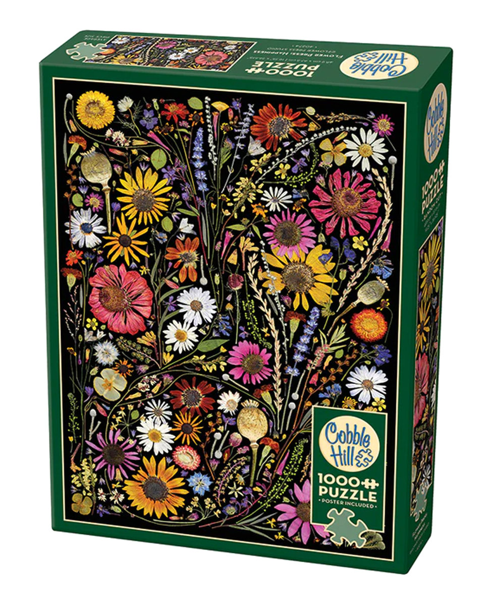Puzzle, Prasowane kwiaty: Szczęście, 1000 el.