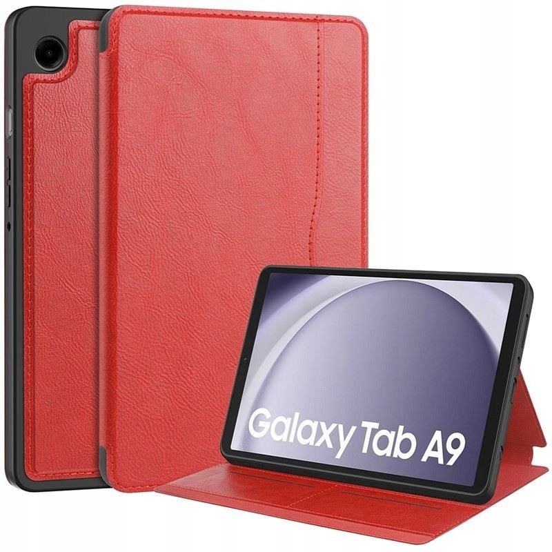 ETUI LEATHER CASE PEN do Samsung Galaxy Tab A9 LTE X115 WiFi X110 8.7 czerw Case Obudowa Pokrowiec Futerał