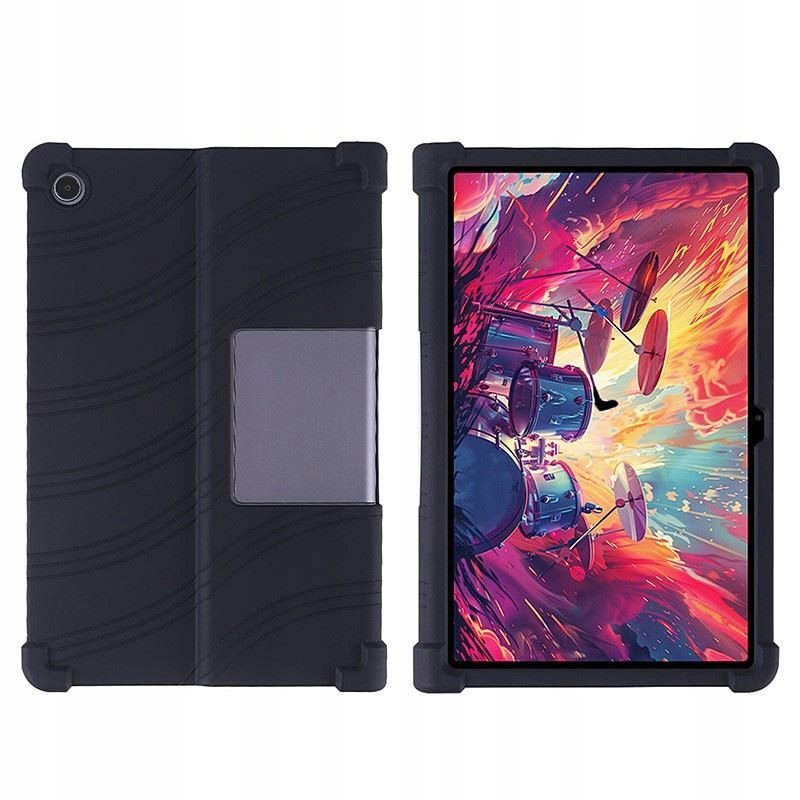 Etui Do Lenovo Tab Plus + Tab+ 2024 11.5 Cali Tb351 Silikon Czarne Case Obudowa Pokrowiec Futerał