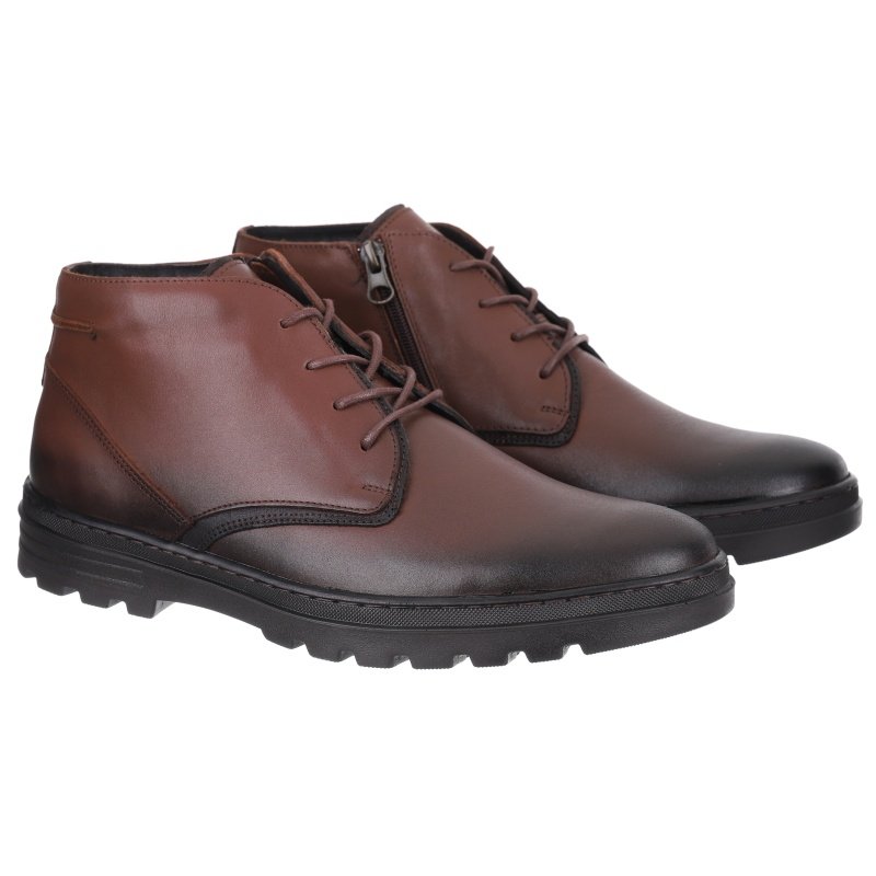 Trzewiki męskie Krisbut 6804-2-7 BRĄZ 44