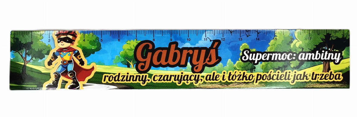 Zakładka do książki z imieniem Gabryś