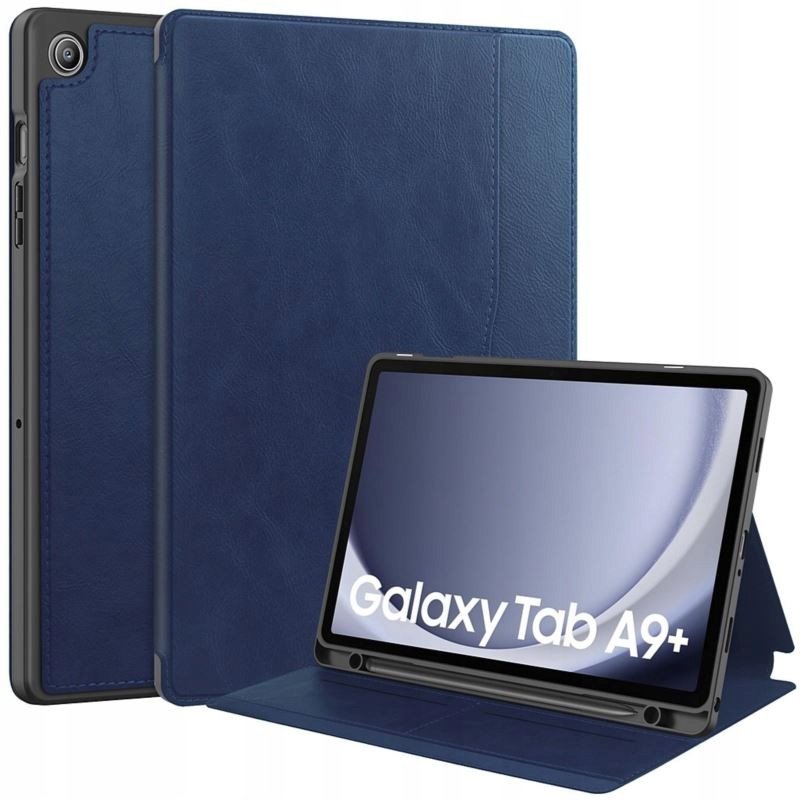 ETUI LEATHER CASE PEN do Samsung Galaxy Tab A9 Plus 5G WiFi 11 cali granato Case Obudowa Pokrowiec Futerał