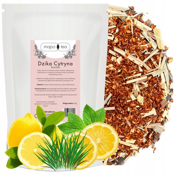 Herbata Rooibos Dzika Cytryna 50g Mapo Tea