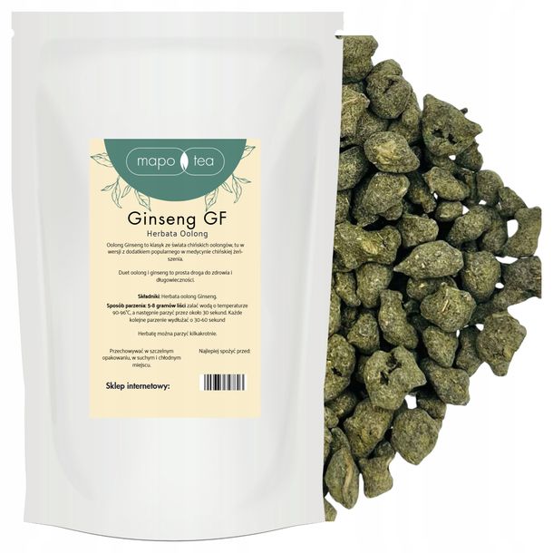 Herbata Oolong Ginseng GF + Żeń-Szeń Wysoka Jakość Premium 50g