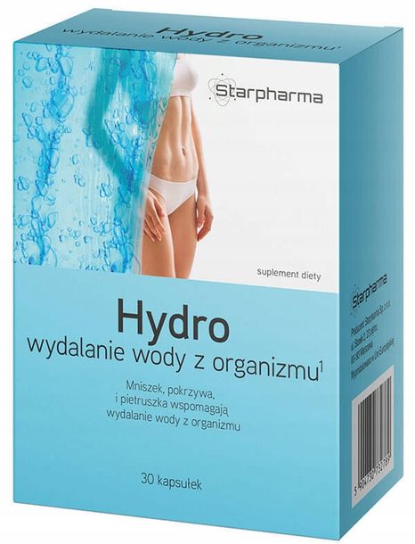 Starpharma Hydro Wydalanie Wody z Organizmu, 30 kaps. - 5902989931052