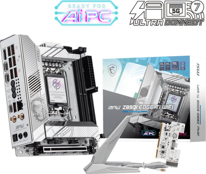 MSI MPG Z890I EDGE TI WIFI płyta główna Intel Z890 LGA 1851 Socket V1 mini ITX