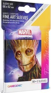 Gamegenic Gamegenic: Marvel Champions Fine Art Sleeves 66 mm x 92 mm Groot 50+1 szt.