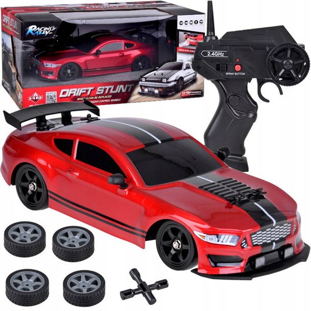 Auto Do Driftu Na Pilota Duże Autko Zdalnie Sterowane Rc Drift Led Dym 1:16