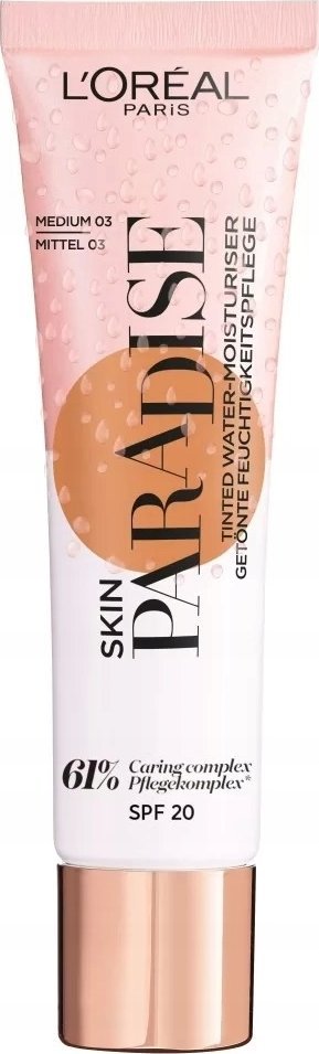 L’Oreal Paris Skin Paradise Medium 03 SPF 20 Tonizujący krem do twarzy 30ml