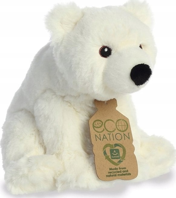 ECO NATION AURORA Eco Nation Plush Polar Bear, 24 cm